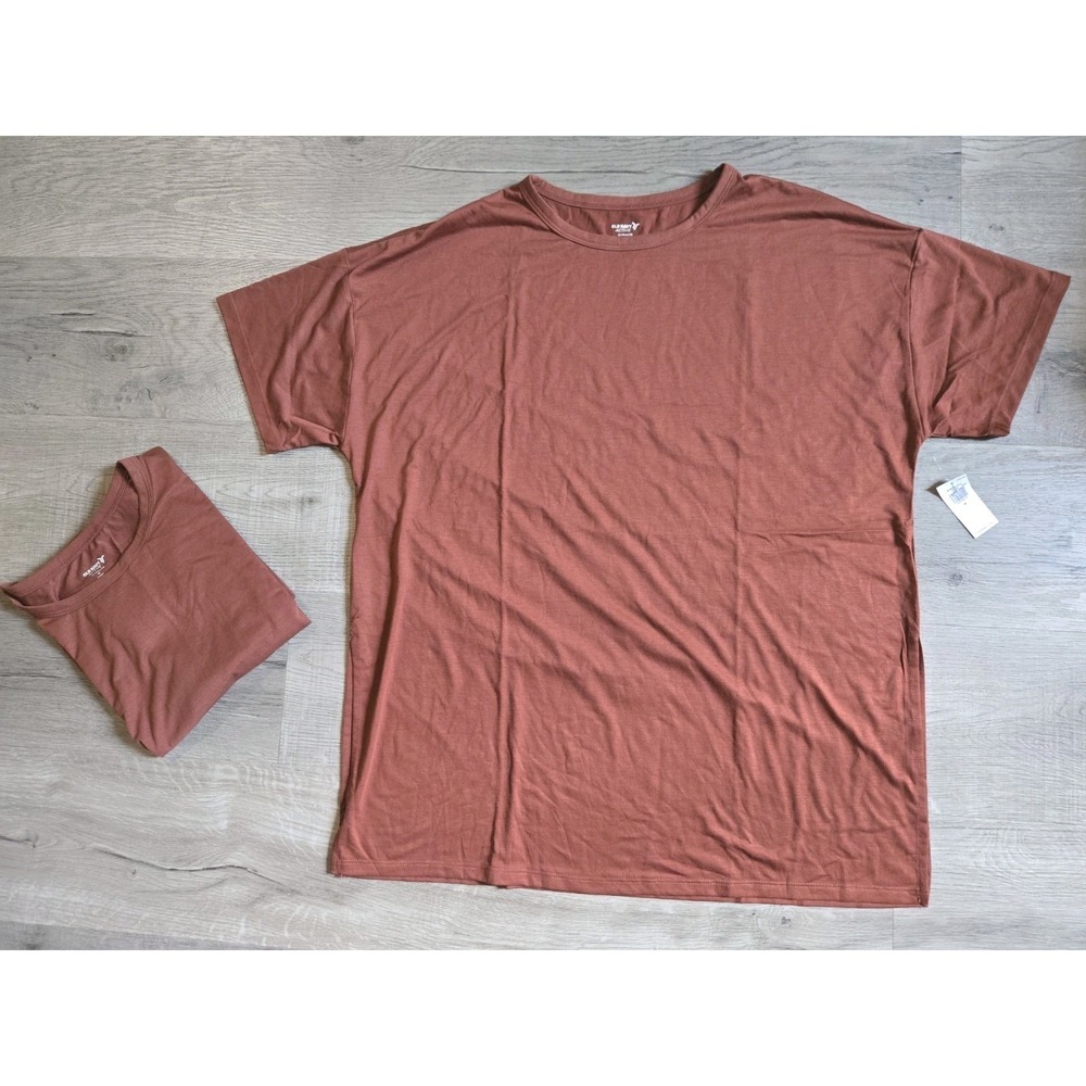 NWT Old Navy Active Ultralite Tee Shirt Go Dry Woman's Size M 2-Pack Terracotta